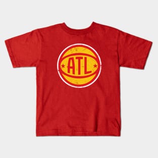 ATL Retro Ball - Red Kids T-Shirt